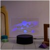 Lampka LED MANTA Style Neon Lights Kosmos SNL118RGB Wymiary [mm] 137 x 10 x 185
