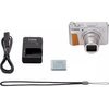 Aparat CANON PowerShot SX740 HS Lite Edition Travel Kit Srebrny, 20.3Mpix, 40x zoom optyczny Funkcje dodatkowe Blokada AE