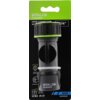 Na zdjęciu znajduje się szybkozłącze ogrodowe marki STALCO GARDEN, umieszczone na czarno-zielonym tle z napisem "HOSE CONNECTOR WITH ON/OFF SWITCH 3/4”". Widoczne są również ikony przedstawiające funkcje produktu oraz oznaczenie "UNI FIT" i kod "S10101021