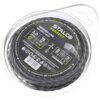 Opakowanie produktu "Żyłka do kosy STALCO PERFECT S053998006" zawiera czarną żyłkę o długości 15 m i średnicy 3,0 mm, z oznaczeniem "Trimmer Line Square Twist". Na etykiecie widnieje logo STALCO PERFECT oraz dodatkowe informacje, takie jak kod kreskowy i dane producenta.