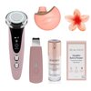 Zestaw BEAUTIFLY Masażer SucSetter Delight + Urządzenie do mezoterapii bezigłowej B-Glossy Blush + Urządzenie do peelingu kawitacyjnego B-Scrub Blush 26 kHz + Klamra do włosów A08 Kwiatek + Krem pod oczy So Soft Eye Cream 15 ml + Suplement diety Vitamin Extra Power (30 szt.)