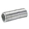 Na obrazie znajduje się aluminiowy przewód wentylacyjny o długości 3 metrów, charakteryzujący się spiralną strukturą i metalicznym połyskiem. Produkt jest dostępny w sklepie Media Expert.