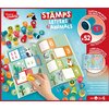 Zestaw kreatywny MAPED CREATIV Kolorowe stempelki Literki i zwierzątka 907060