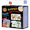 Zabawka edukacyjna AKSJOMAT Puzzle + książeczka Mały miś to lubi!