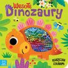 Książka z cekinami Wesołe dinozaury Grażyna Wasilewicz (twarda okładka)