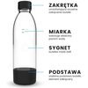 Saturator DAFI PushAir Czarny z dwoma nabojami + butelka Ilość butelek 1