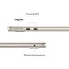 Laptop APPLE MacBook Air 2025 13.6" Retina M4 16GB RAM 512GB SSD macOS Księżycowa poświata Waga [kg] 1.24