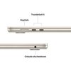 Laptop APPLE MacBook Air 2025 15.3" Retina M4 16GB RAM 256GB SSD macOS Księżycowa poświata Waga [kg] 1.51