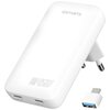 Ładowarka sieciowa 4SMARTS FlatPlug Slim Dual 45W Biały