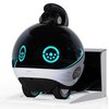 Na zdjęciu znajduje się biały inteligentny robot o nazwie EBO X, z widocznymi niebieskimi elementami świetlnymi na jego powierzchni. Na robocie widoczny jest tekst: "EBO X" oraz "01", a także logo producenta.