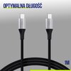 Kabel USB-C - USB-C ALLITY AUC-01 100W 1 m Czarny Rodzaj Kabel
