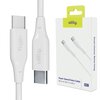 Kabel USB-C - USB-C ALLITY AUC-02 60W 2 m Biały Długość [m] 2