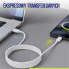 Kabel USB-C - USB-C ALLITY AUC-03 60W 2 m Biały Gwarancja 36 miesięcy
