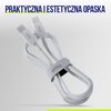Kabel USB-C - USB-C ALLITY AUC-03 60W 2 m Biały Złącze 1 USB-C