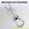 Kabel USB-C - USB-C ALLITY AUC-03 100W 1 m Biały Złącze 1 USB-C