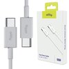 Kabel USB-C - USB-C ALLITY AUC-03 100W 1 m Biały Długość [m] 1