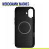 Etui ALLITY Silicone Case Mag do Apple iPhone 16 Plus Czarny Seria telefonu iPhone