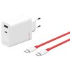Ładowarka sieciowa ONEPLUS Charger SuperVooc 120W Biały + Kabel USB-C - USB-C