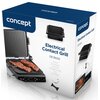 Grill elektryczny CONCEPT GE3600 Czarny Wyposażenie  Instrukcja obsługi w języku polskim