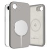 Etui TECH-PROTECT Liquid Silicone MagSafe do Apple iPhone 16E Kamienny