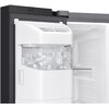 Lodówka SAMSUNG AI RS70F64KEBEO Side by Side No Frost 178.6cm Czarne szkło Podajnik wody Kostkarka Kolor / wykończenie frontu Czarne szkło