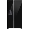 Lodówka SAMSUNG AI RS70F64KEBEO Side by Side No Frost 178.6cm Czarne szkło Podajnik wody Kostkarka Bezszronowa (No Frost) Pełny No Frost