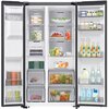Lodówka SAMSUNG AI RS70F64KEBEO Side by Side No Frost 178.6cm Czarne szkło Podajnik wody Kostkarka Pojemność [l] 417 chłodziarka + 218 zamrażarka