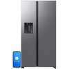 Lodówka SAMSUNG RS70F64KDTEO AI Side by Side No Frost 178.4cm Stal szczotkowana Podajnik wody Kostkarka