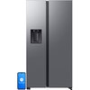 Lodówka SAMSUNG RS70F65KETEO AI Side by Side No Frost 178.4cm Stal szczotkowana Podajnik wody Kostkarka