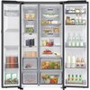 Lodówka SAMSUNG RS80F66KCFEO Side by Side AI No frost 178.4cm Grafitowa stal Podajnik wody Kostkarka Pojemność [l] 409 chłodziarka + 225 zamrażarka