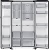 Lodówka SAMSUNG RS80F66KCFEO Side by Side AI No frost 178.4cm Grafitowa stal Podajnik wody Kostkarka Roczne zużycie prądu 226 kWh = 259.9 zł