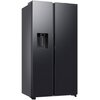 Lodówka SAMSUNG RS80F66KBFEO AI Side by Side No Frost 178.4cm Grafitowa stal Podajnik wody Kostkarka Położenie zamrażarki Side by Side