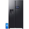 Lodówka SAMSUNG RS90F64EEFEO AI Side by Side No Frost 178.4cm Grafitowa stal Podajnik wody Kostkarka