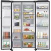 Lodówka SAMSUNG RS90F64EEFEO AI Side by Side No Frost 178.4cm Grafitowa stal Podajnik wody Kostkarka Pojemność [l] 401 chłodziarka + 220 zamrażarka