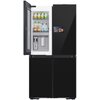 Lodówka SAMSUNG RM90F67CECEO AI Side by Side No Frost 185.3cm Grafitowe szkło Home Kamera Położenie zamrażarki Side by Side