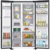 Lodówka SAMSUNG AI RS80F64JEBEO Side by Side No Frost 178.6cm Kostkarka Dystrybutor wody Czarne szkło Pojemność [l] 416 chłodziarka + 218 zamrażarka
