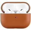 Etui na słuchawki FIXED Podsleather do APPLE AirPods Pro 3 Brązowy