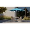 Parasol ogrodowy SASKA GARDEN 1065038 z oświetleniem LED 270 cm Turkusowy Rodzaj Parasol