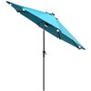Parasol ogrodowy SASKA GARDEN 1065038 z oświetleniem LED 270 cm Turkusowy Rozmiar po zmontowaniu [cm] 270 x 270 x 230