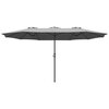 Parasol ogrodowy SASKA GARDEN 1065076 Szary Załączone wyposażenie Brak