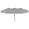 Parasol ogrodowy SASKA GARDEN 1065076 Szary Załączona dokumentacja Instrukcja obsługi w języku polskim