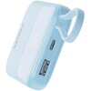 Powerbank CANYON OnPower 101 CNS-CPB101BL 10000 mAh 22.5W Niebieski Typ kabla Zintegrowany kabel USB-C