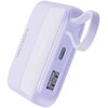 Powerbank CANYON OnPower 101 CNS-CPB101PU 10000 mAh 22.5W Fioletowy Typ kabla Zintegrowany kabel USB-C