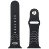 Pasek AUDI Geometric Pattern Silicone Watch Strap do Apple Watch 4/5/6/7/8/9/10/SE/SE2/Ultra 1/2 (44/45/46/49mm) Czarny Kolor Czarny