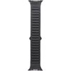 Pasek AUDI Logo Genuine Leather Magnetic Ring do Apple Watch 6/7/8/9/10/SE/SE 2/Ultra 1/2 (44/45/46/49mm) Czarny Materiał Skóra