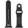 Pasek AUDI Geometric Pattern Silicone Watch Strap do Apple Watch 4/5/6/7/8/9/10/SE/SE2 (40/41/42mm) Czarny Kolor Czarny