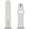 Pasek AUDI Sport Red Logo Silicone Watch Strap do Apple Watch 4/5/6/7/8/9/SE/SE 2/SE 2022 (40/41/42mm) Biały Kolor Biały