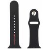 Pasek AUDI Sport Red Logo Silicone do Apple Watch (44/45/46/49 mm) Czarny