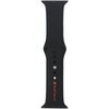 Pasek AUDI Sport Red Logo Silicone do Apple Watch (44/45/46/49 mm) Czarny Materiał Silikon