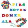 Klocki plastikowe ASKATO Klocki małych geniuszy Literki 116686 Liczba elementów [szt] 208